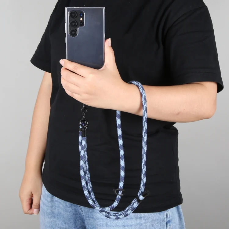 EDA0064559_B7.webp 8mm Adjustable Phone Anti-lost Neck Chain Nylon Crossbody Lanyard, Adjustable Length: about 75-135cm - Image 8