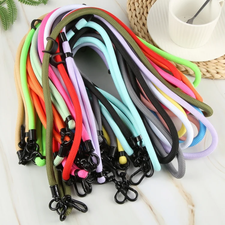 EDA0064562_B7.webp 10mm Solid Color Adjustable Phone Anti-lost Neck Chain Nylon Crossbody Lanyard, Adjustable Length: about 75-135cm - Image 8