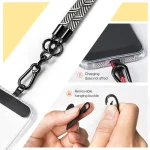 8mm Twill Texture Adjustable Phone Anti-lost Neck Chain Nylon Crossbody Lanyard, Adjustable Length: about 75-135cm - Image 3