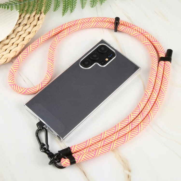 EDA0064567_B4.webp 8mm Twill Texture Adjustable Phone Anti-lost Neck Chain Nylon Crossbody Lanyard, Adjustable Length: about 75-135cm - Image 5