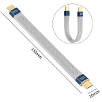 240W 40Gbps USB-C / Type-C to Type-C Flexible FPC Charging Data Cable, Length: 13.3cm, Type-C to Type-C 40Gbps - Image 2