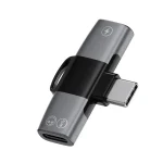 2 in 1 USB-C / Type-C to Dual USB-C / Type-C T-Type Audio Mobile Phone Charging Adapter, Type-C to Dual Type-C - Image 8