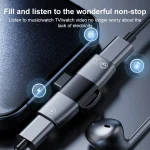 2 in 1 USB-C / Type-C to Dual USB-C / Type-C T-Type Audio Mobile Phone Charging Adapter, Type-C to Dual Type-C - Image 4