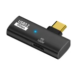 2 in 1 10Gbps PD 100W USB-C / Type-C Charging Side-bend Transfer Adapter - Image 7