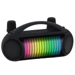NewRixing NR-222 Portable Outdoor Dual Mic Colorful Wireless Bluetooth Speaker