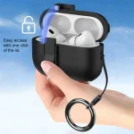 Mechanical Switch Lock Bluetooth Earphone Protective Case, For AirPods Pro 2 - Image 3