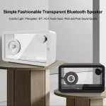 M8 Simple Fashion Transparent Bluetooth Speaker Subwoofer with Ambient Light - Image 2