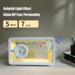 M8 Simple Fashion Transparent Bluetooth Speaker Subwoofer with Ambient Light - Image 5