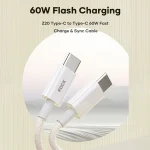 ROCK Z20 60W USB-C / Type-C to USB-C / Type-C Fast Charging Data Cable, RCB0872 - Image 2