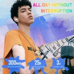 ONIKUMA T20 TWS Gaming Wireless Bluetooth Earphone - Image 4