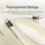 ROCK G20 2 in 1 5A USB-C/Type-C to USB-C/Type-C+8 Pin Transparent Fast Charging Data Cable, Length: 1.5m, 2 in 1 - Image 3