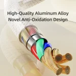 ROCK G20 2 in 1 5A USB-C/Type-C to USB-C/Type-C+8 Pin Transparent Fast Charging Data Cable, Length: 1.5m, 2 in 1 - Image 5