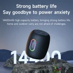 Zealot S64 Shocking Sound Super Subwoofer Bluetooth Speaker with RGB Light, S64 - Image 7