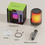 Zealot S66M RGB Rhythmic Light Karaoke Wireless Speaker, Single Mic, Dual Mic - Image 10