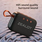 Zealot S75 Portable Outdoor IPX6 Waterproof Bluetooth Speaker, S75 - Image 4