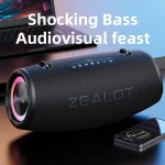 Zealot S87 80W Portable Outdoor Bluetooth Speaker with RGB Light, S87 - Image 2