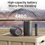 Zealot S61M RGB Rhythmic Light Karaoke Wireless Speaker, Single Mic, Dual Mic - Image 7