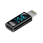 Charging Adapter with Digital Display, 8 Pin Male to Type-C Female 35W, Type-C Male to 8 Pin Female 35W, Type-C Male to Type-C Female 140W