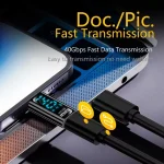 Charging Adapter with Digital Display, 8 Pin Male to Type-C Female 35W, Type-C Male to 8 Pin Female 35W, Type-C Male to Type-C Female 140W - Image 5