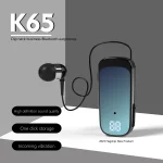 K65 Business Lavalier Retractable Cable Bluetooth Earphone - Image 5