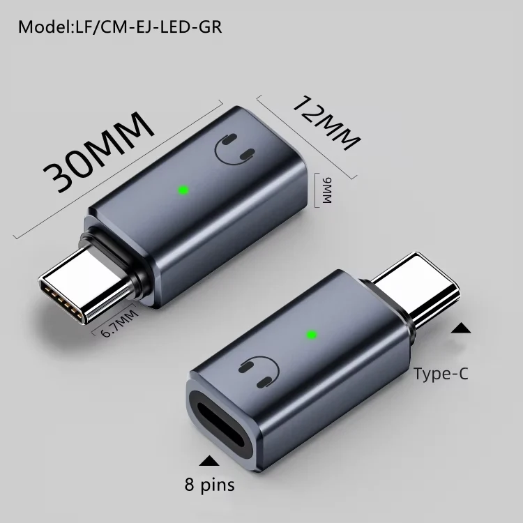 EDA0065892_B5.webp 8 Pin Female to Type-C Male Adapter Hi-Fi Audio Sound Card Connector, Charging + Audio - Image 6