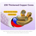 ROCK G20 1.5m 100W 3 in 1 USB-C / Type-C Fast Charging Data Cable - Image 9