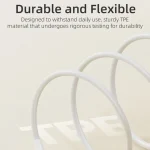 ROCK P8 Prime Series 1m USB Fast Charging Data Cable, 2.4A 8 Pin, 2A USB-C / Type-C - Image 6