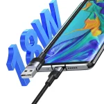 USAMS SJ718 3A USB to USB-C/Type-C Aluminum Alloy Data Cable, Length: 1.2m, SJ718 - Image 3