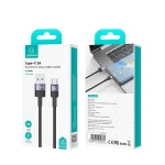 USAMS SJ718 3A USB to USB-C/Type-C Aluminum Alloy Data Cable, Length: 1.2m, SJ718 - Image 7