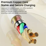 ROCK P8 Prime Series 1m USB-C / Type-C Fast Charging Data Cable, PD27W 8 Pin, PD60W USB-C / Type-C - Image 6