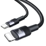 USAMS SJ729 30W USB-C/Type-C to 8 Pin Aluminum Alloy Data Cable, Length: 1.2m, SJ729 - Image 2