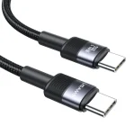 USAMS SJ727 240W USB-C / Type-C to USB-C / Type-C Aluminum Alloy Data Cable, Length: 1.2m, SJ727 - Image 2