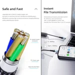 ROCK RCB0877 PD 60W USB-C / Type-C to USB-C / Type-C Spring Coil Fast Charge Data Cable, Length:1.5m - Image 2