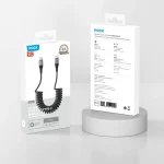 ROCK RCB0877 PD 60W USB-C / Type-C to USB-C / Type-C Spring Coil Fast Charge Data Cable, Length:1.5m - Image 7