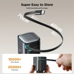 JOYROOM JR-TCL02 GaN 65W 2-Port Charger with Retractable Cable, JR-TCL02 - Image 4