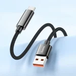 hoco U125 Benefit 1.2m 5A USB to Type-C Fast Charging Data Cable with Display, 6942007611916 - Image 2