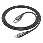 hoco U133 Type-C / USB-C to USB-A Braided Charging Data Cable, 1.2m - Image 2