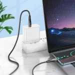 hoco U133 Type-C / USB-C to USB-A Braided Charging Data Cable, 1.2m - Image 4