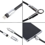 USB-C / Type-C to Type-C Data Cable Phone Anti-lost Short Lanyard, Length: 30cm, Type-C to Type-C - Image 2