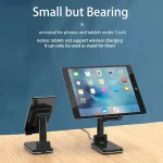 T6 2 in 1 Portable Folding Stand Wireless Charging, Only Bracket, Single Charge, Double Charge - Image 14