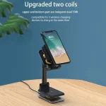 T6 2 in 1 Portable Folding Stand Wireless Charging, Only Bracket, Single Charge, Double Charge - Image 4