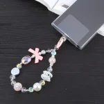 Mobile Phone Anti-lost Bowknot Diamond Ball Short Lanyard - Image 3