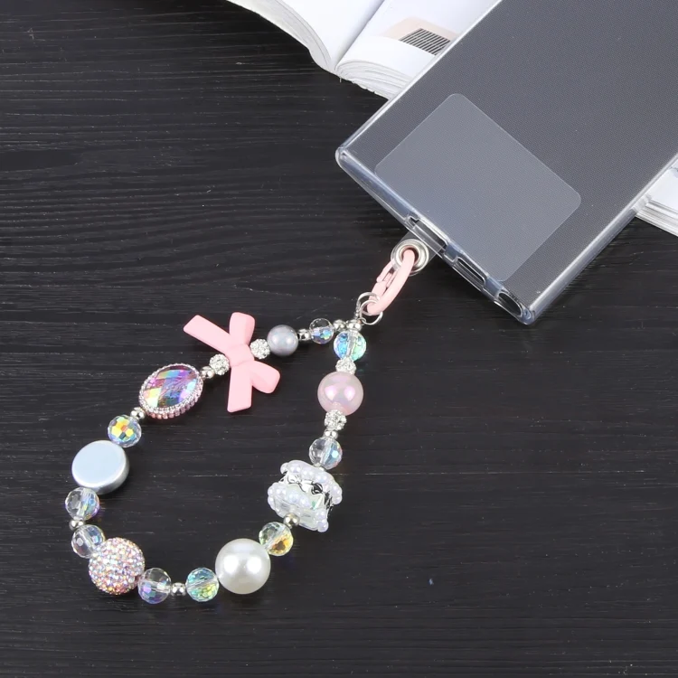 EDA0066926_B2.webp Mobile Phone Anti-lost Bowknot Diamond Ball Short Lanyard - Image 3