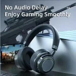 VJ364 ANC Active Noise Reduction Head-mounted Wireless Bluetooth Gaming Earphone - Image 3