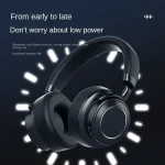 VJ364 ANC Active Noise Reduction Head-mounted Wireless Bluetooth Gaming Earphone - Image 7