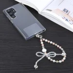 Large Bowknot Bead Chain Anti-lost Phone Short Lanyard - Image 3
