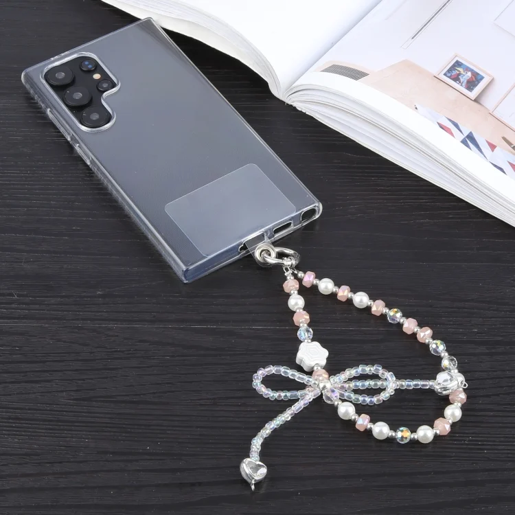 EDA0067085_1.webp Large Bowknot Bead Chain Anti-lost Phone Short Lanyard - Image 3