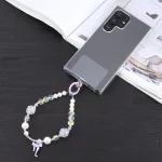 Bowknot Flowers Bead Chain Anti-lost Phone Short Lanyard - Image 2