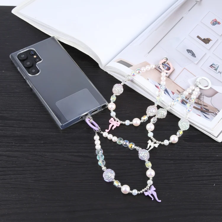EDA0067095_B2.webp Bowknot Flowers Bead Chain Anti-lost Phone Short Lanyard - Image 3