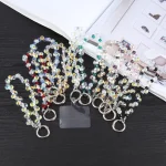 Colorful Crystal Bead Chain Anti-lost Phone Short Lanyard - Image 4